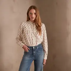 MAISON 123 - Blusa Philomene Estampada Manga Larga Mujer
