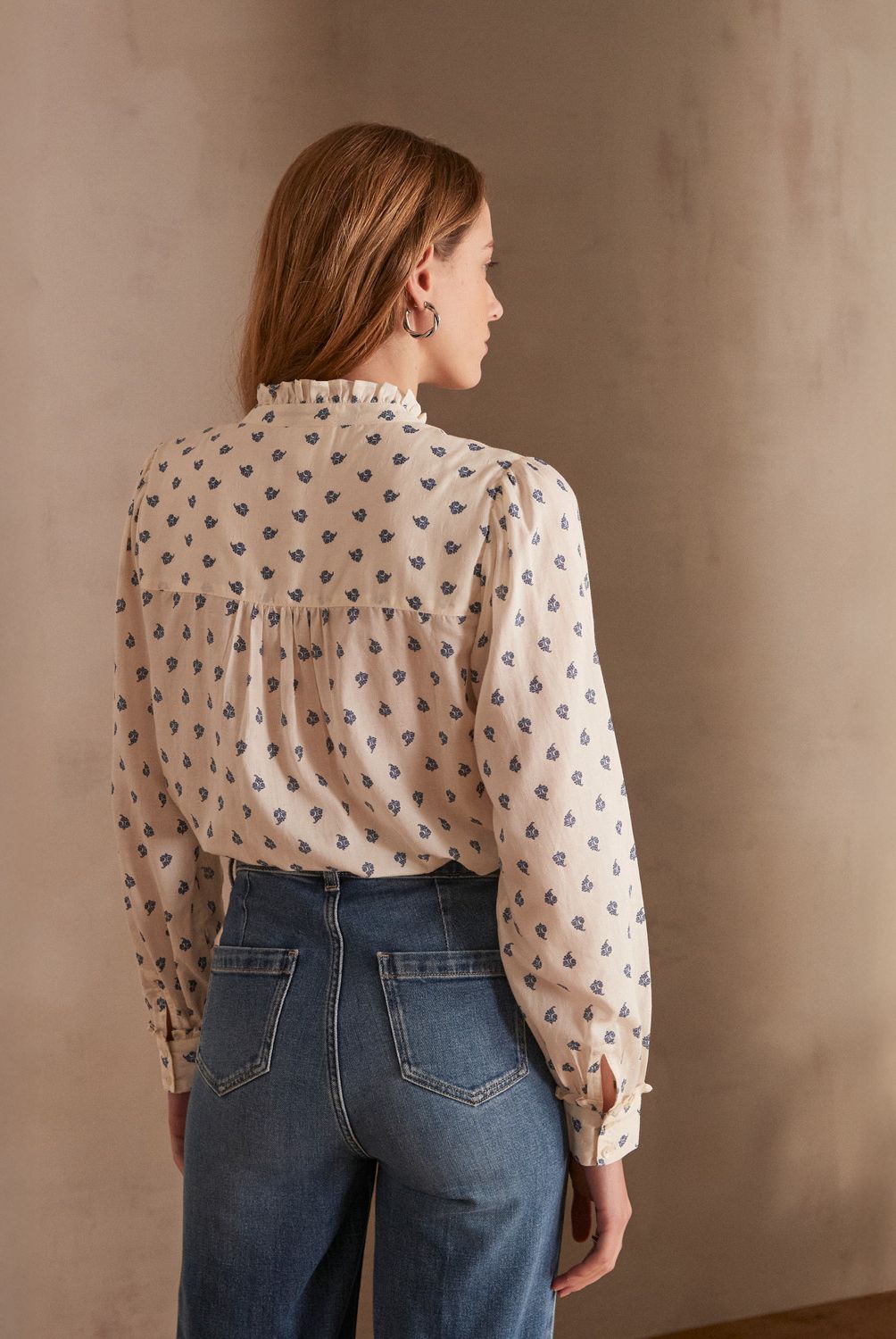 MAISON 123 - Blusa Philomene Estampada Manga Larga Mujer Maison 123
