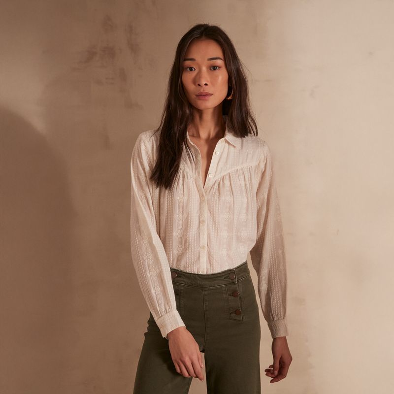 MAISON 123 - Blusa Perle Algodón Mujer Maison 123