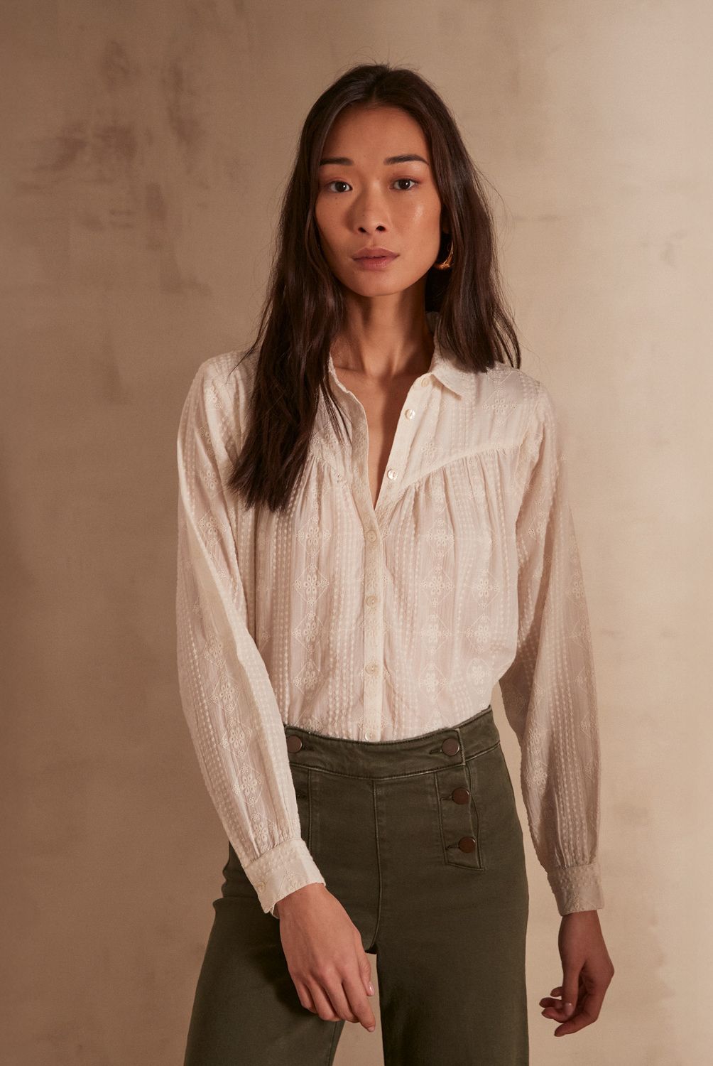 MAISON 123 - Blusa Perle Algodón Mujer Maison 123