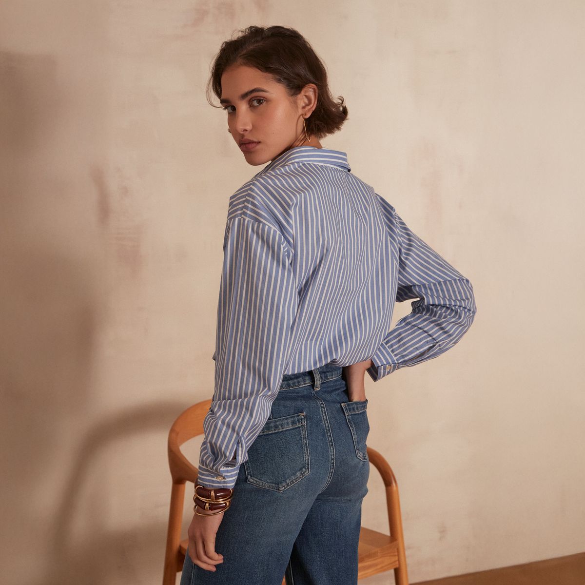 MAISON 123 - Blusa Boston 100% Algodón Mujer 123