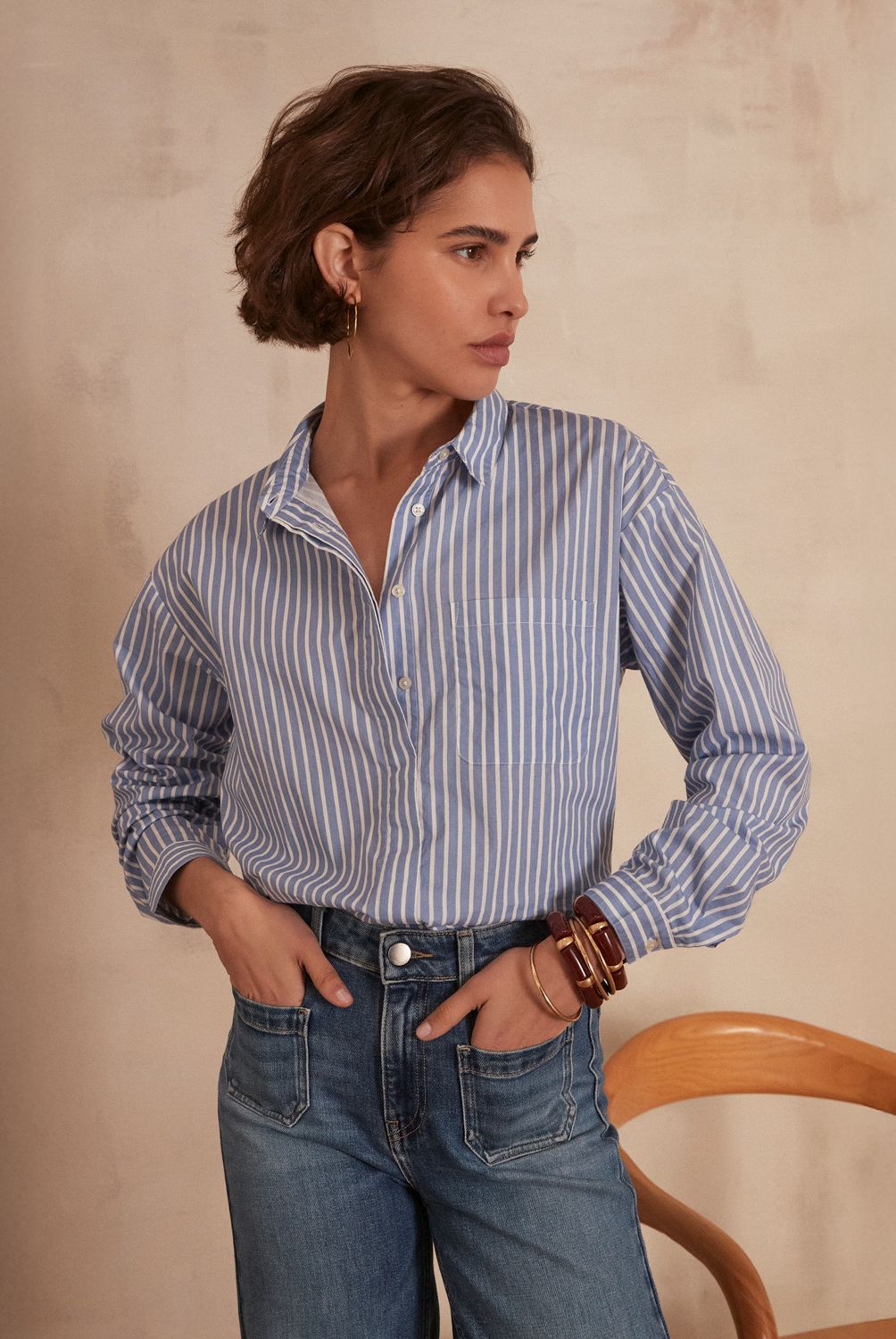MAISON 123 - Blusa Boston Algodón Mujer Maison 123