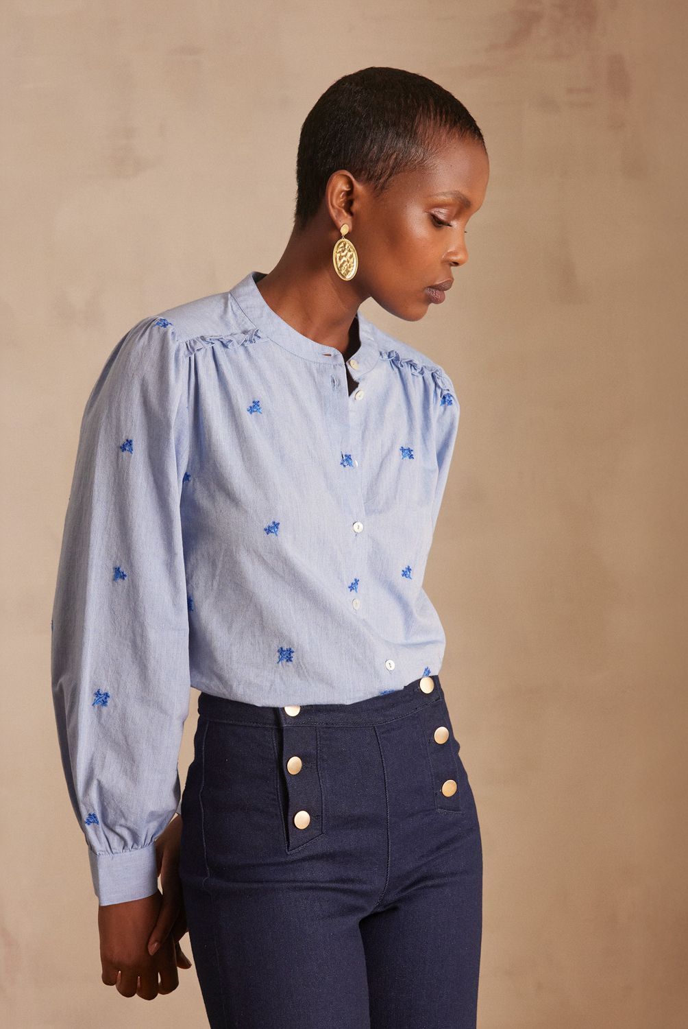 MAISON 123 - Blusa Priscile Manga Larga Estampado Mujer Maison 123