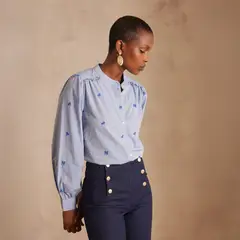 MAISON 123 - Blusa Priscile Manga Larga Estampado Mujer