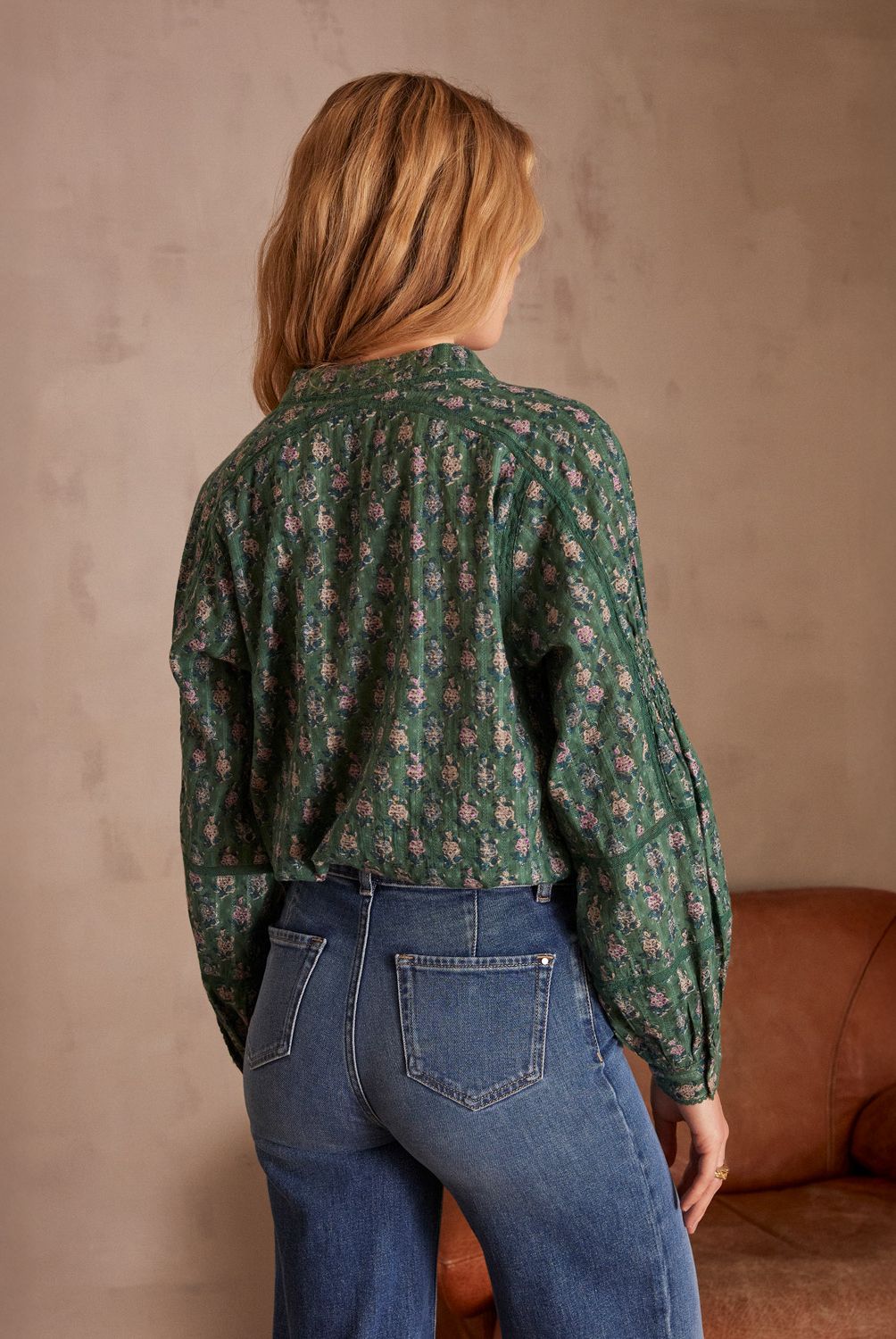 MAISON 123 - Blusa Penny Estampada Algodón Mujer Maison 123