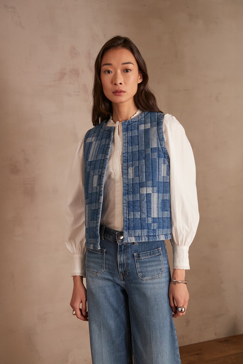 MAISON 123 - Blazer Soline Vest Algodón Mujer Maison 123