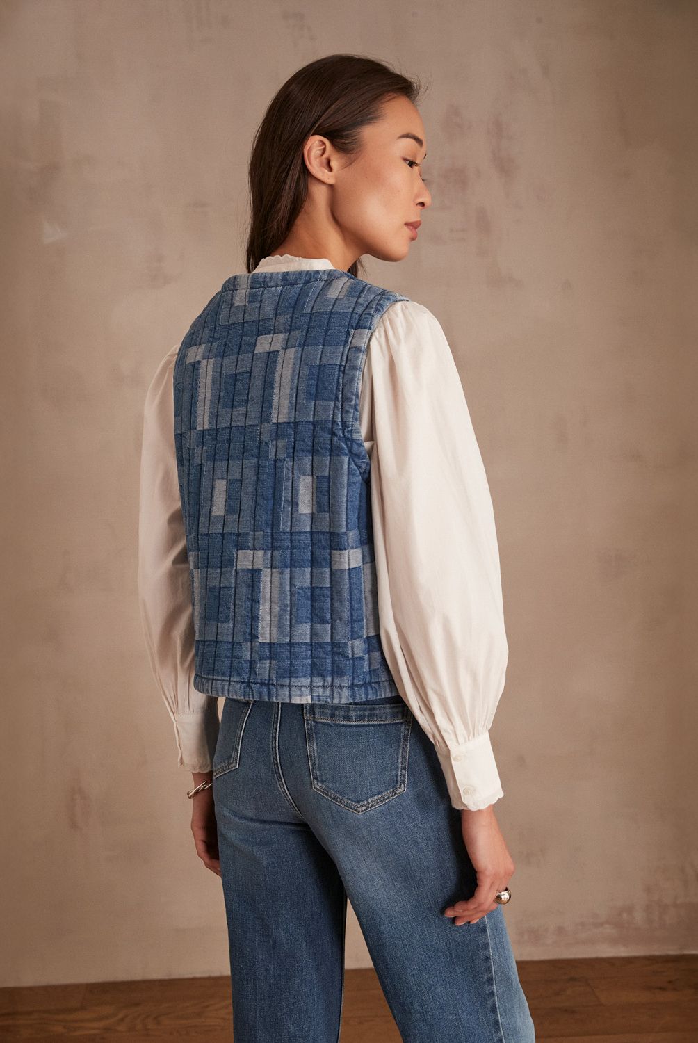 MAISON 123 - Blazer Soline Vest Algodón Mujer Maison 123