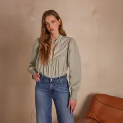 MAISON 123 - Blusa Poesie Manga Larga Algodón Mujer