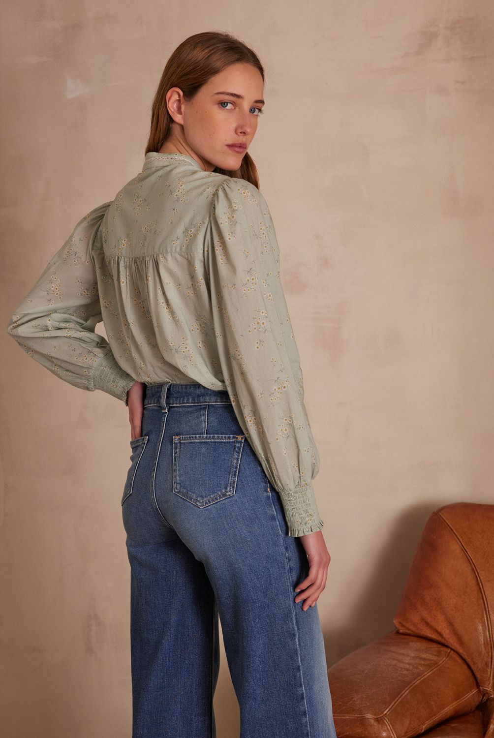 MAISON 123 - Blusa Poesie Manga Larga Algodón Mujer Maison 123