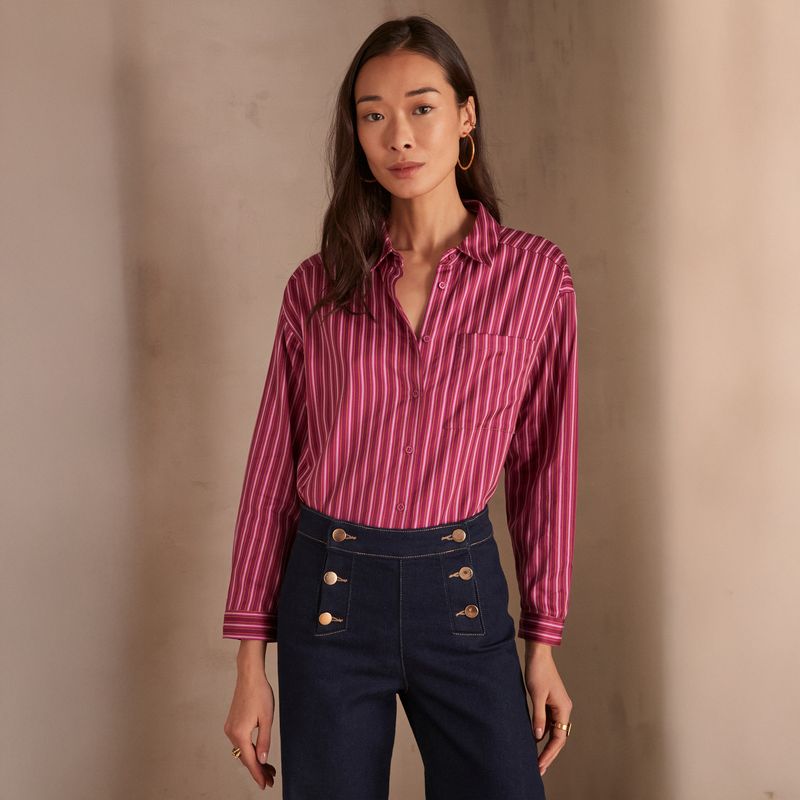 MAISON 123 - Blusa Passy Rayada Agodón Mujer Maison 123