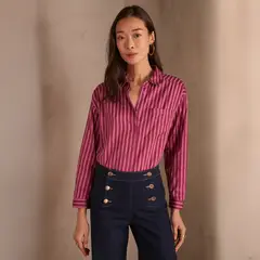 MAISON 123 - Blusa Passy Rayada Agodón Mujer