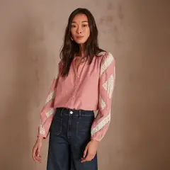 MAISON 123 - Blusa Cathel Estampado Algodón Mujer
