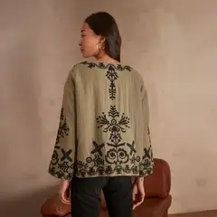 MAISON 123 - Chaqueta Natalya Estampada Mujer