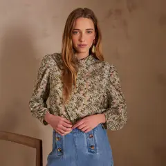 MAISON 123 - Blusa Promesse Estampada Algodón Mujer