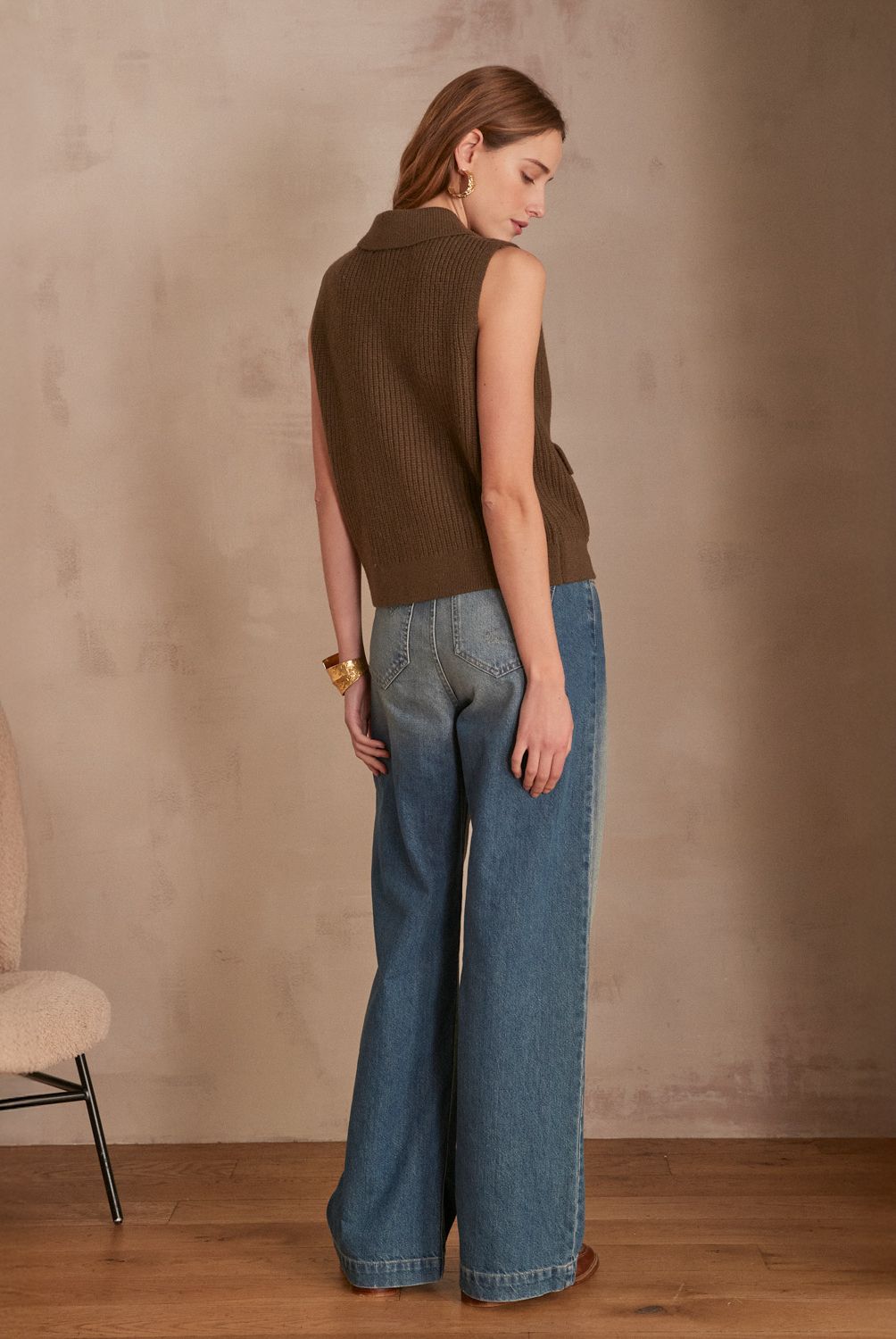 MAISON 123 - Jeans Wide Leg Mujer Maison 123