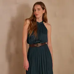 MAISON 123 - Blusa Pilar Lisa Manga Corta Mujer