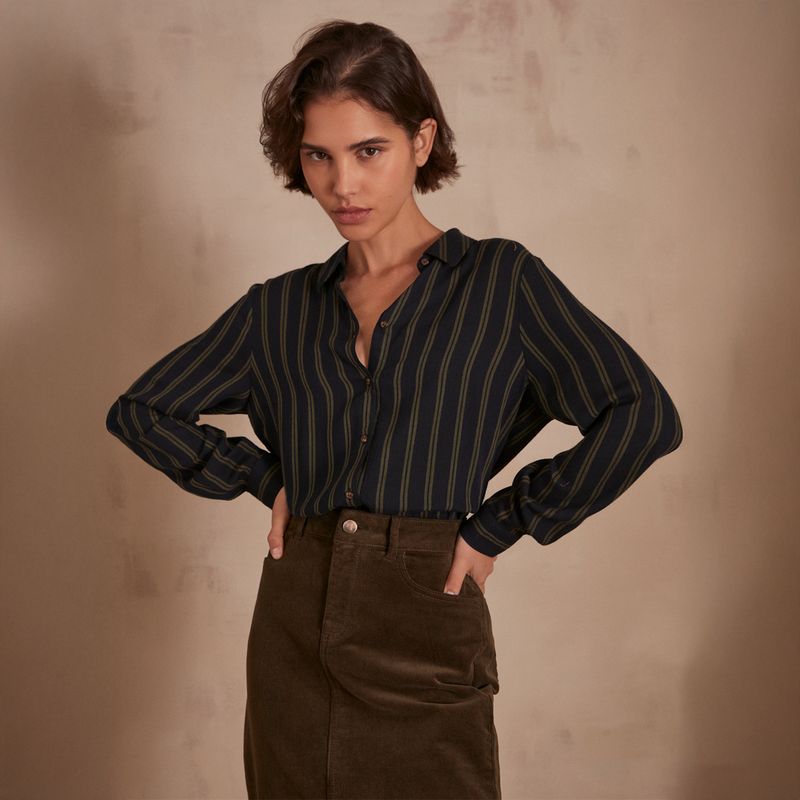 MAISON 123 - Blusa Betsy Estampado Rayas Mujer Maison 123