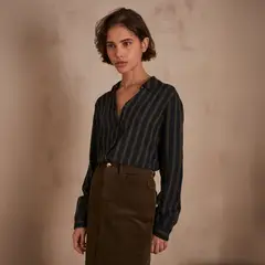 MAISON 123 - Blusa Betsy Estampado Rayas Mujer