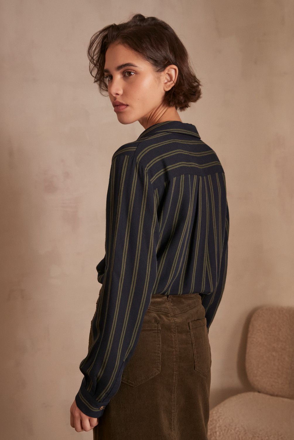 MAISON 123 - Blusa Betsy Estampado Rayas Mujer Maison 123