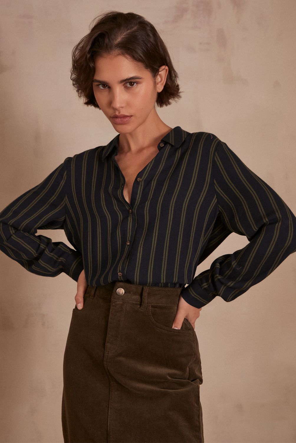 MAISON 123 - Blusa Betsy Estampado Rayas Mujer Maison 123