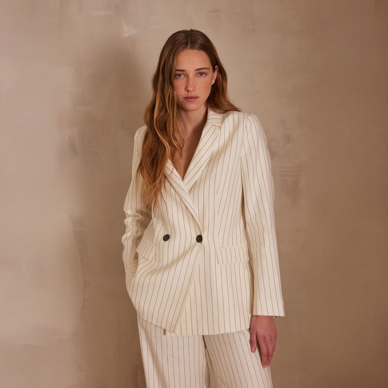 MAISON 123 - Blazer Bess Rayas Mujer Maison 123