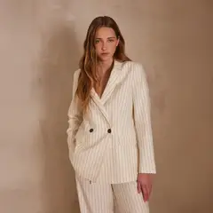 MAISON 123 - Blazer Bess Rayas Mujer