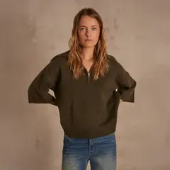 MAISON 123 - Chaleco Cierre Mujer