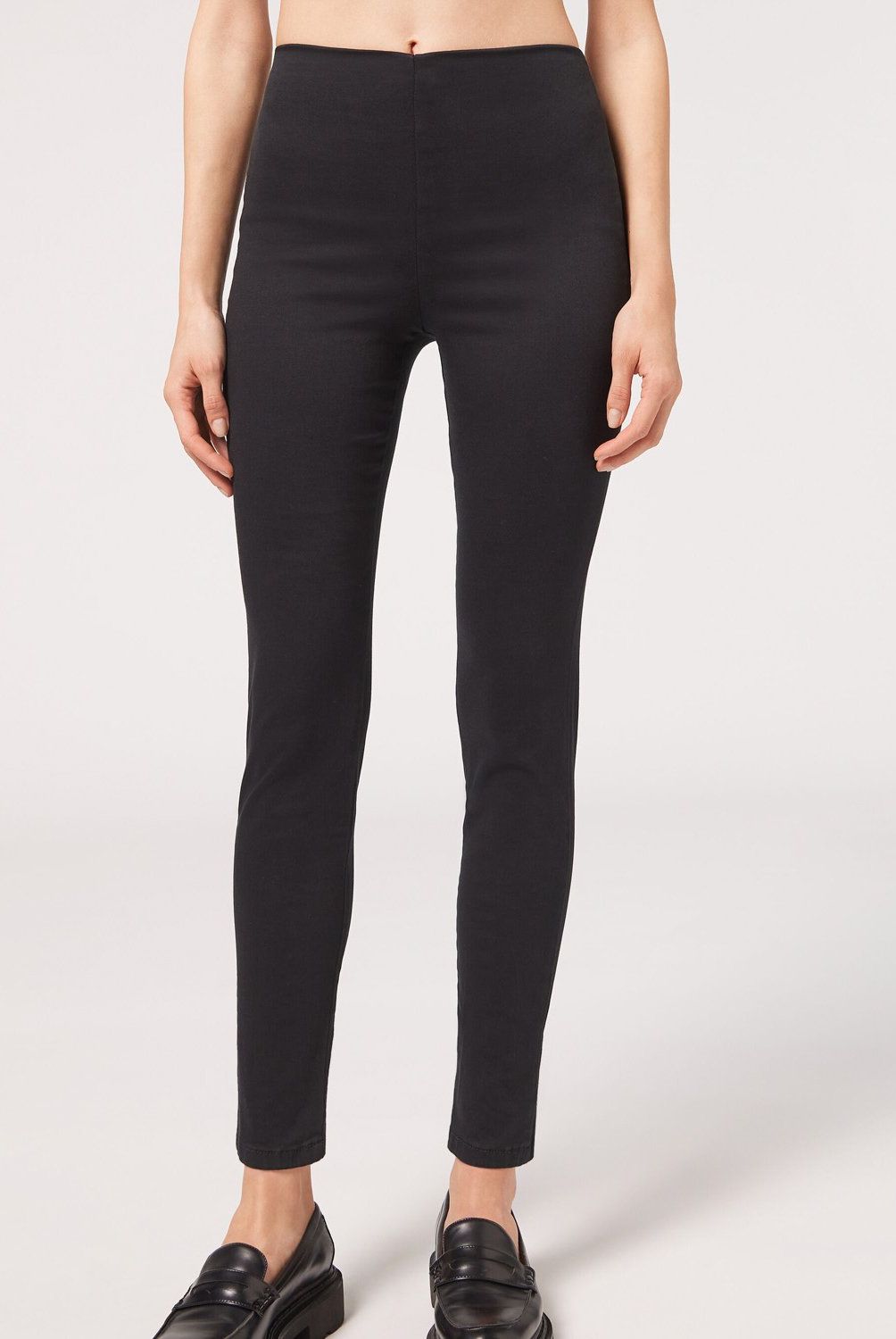 CALZEDONIA - Leggings Denim Skinny Tiro Alto Mujer Calzedonia