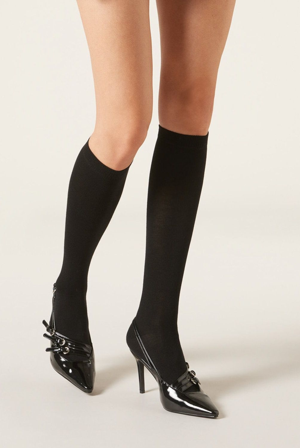 CALZEDONIA - Calcetines Largos con Lana y Algodón Mujer Calzedonia