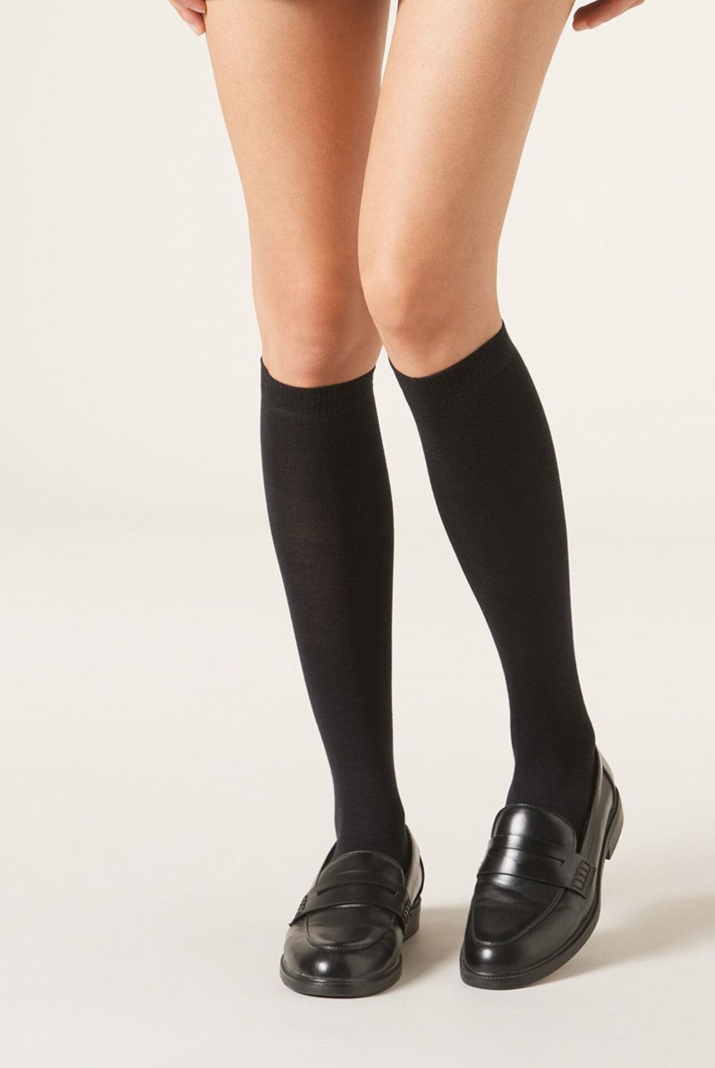 CALZEDONIA - Calcetines Largos con Lana y Algodón Mujer Calzedonia