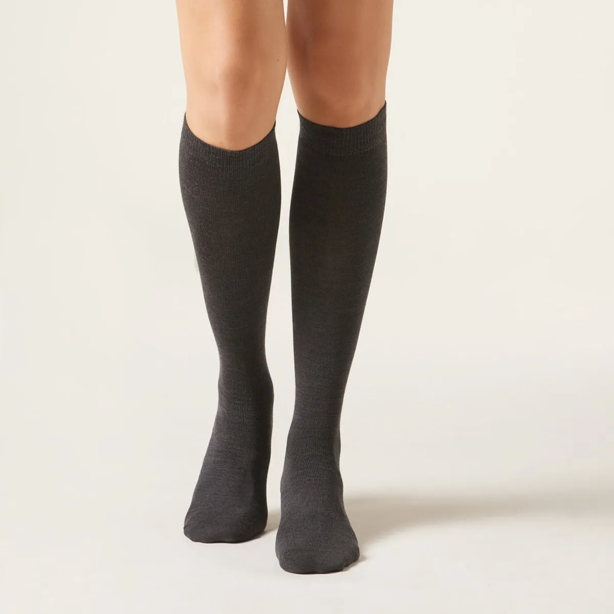 CALZEDONIA - Calcetines Largos con Lana y Algodón Mujer Calzedonia