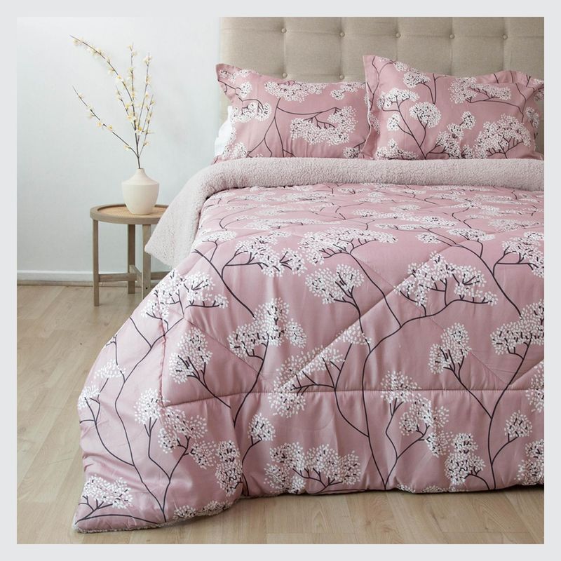 DORAL - Plumón Estampado Sherpa  Doral