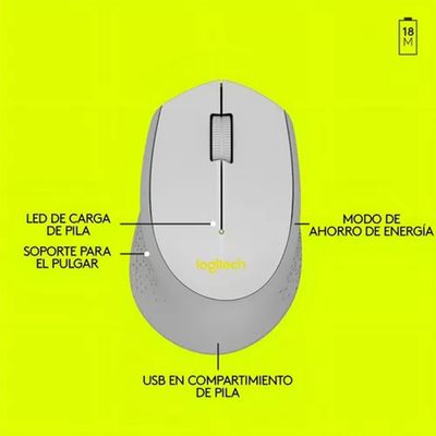 Imagen 2 del producto Mouse Inalambrico M280 Gris