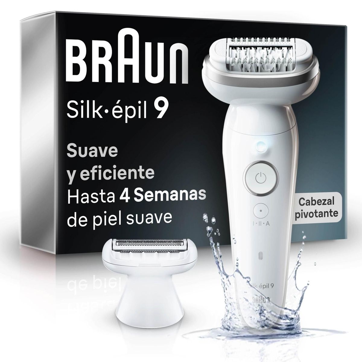 BRAUN - Depiladora Silk-épil 9 Ses9-041 Blanca Braun