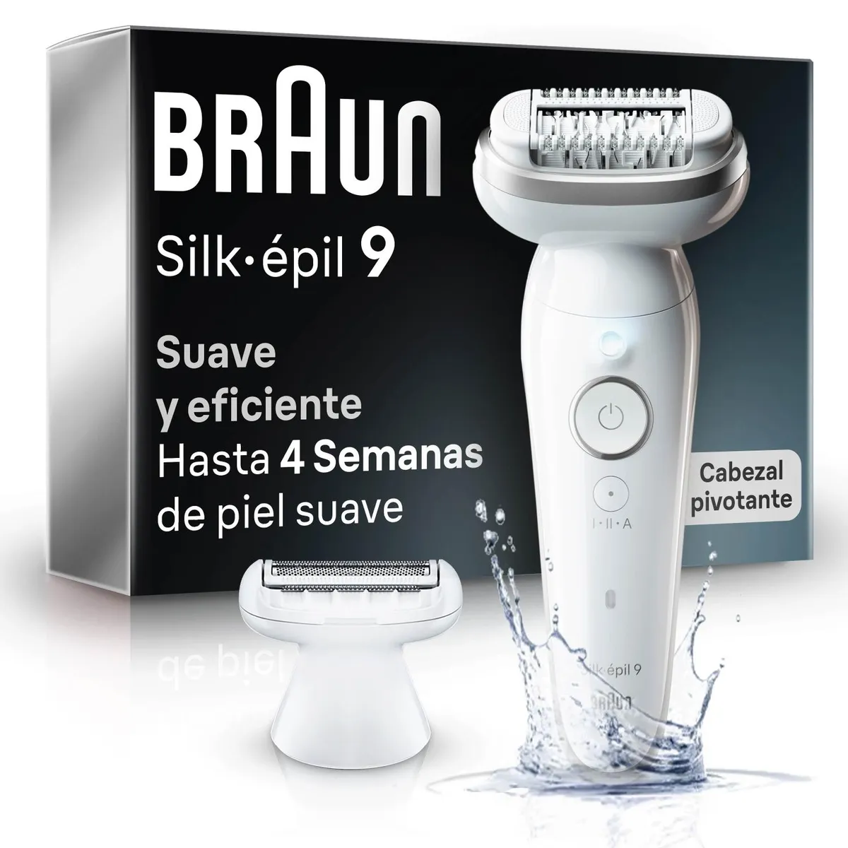 BRAUN - Depiladora Silk-épil 9 Ses9-041 Blanca Braun