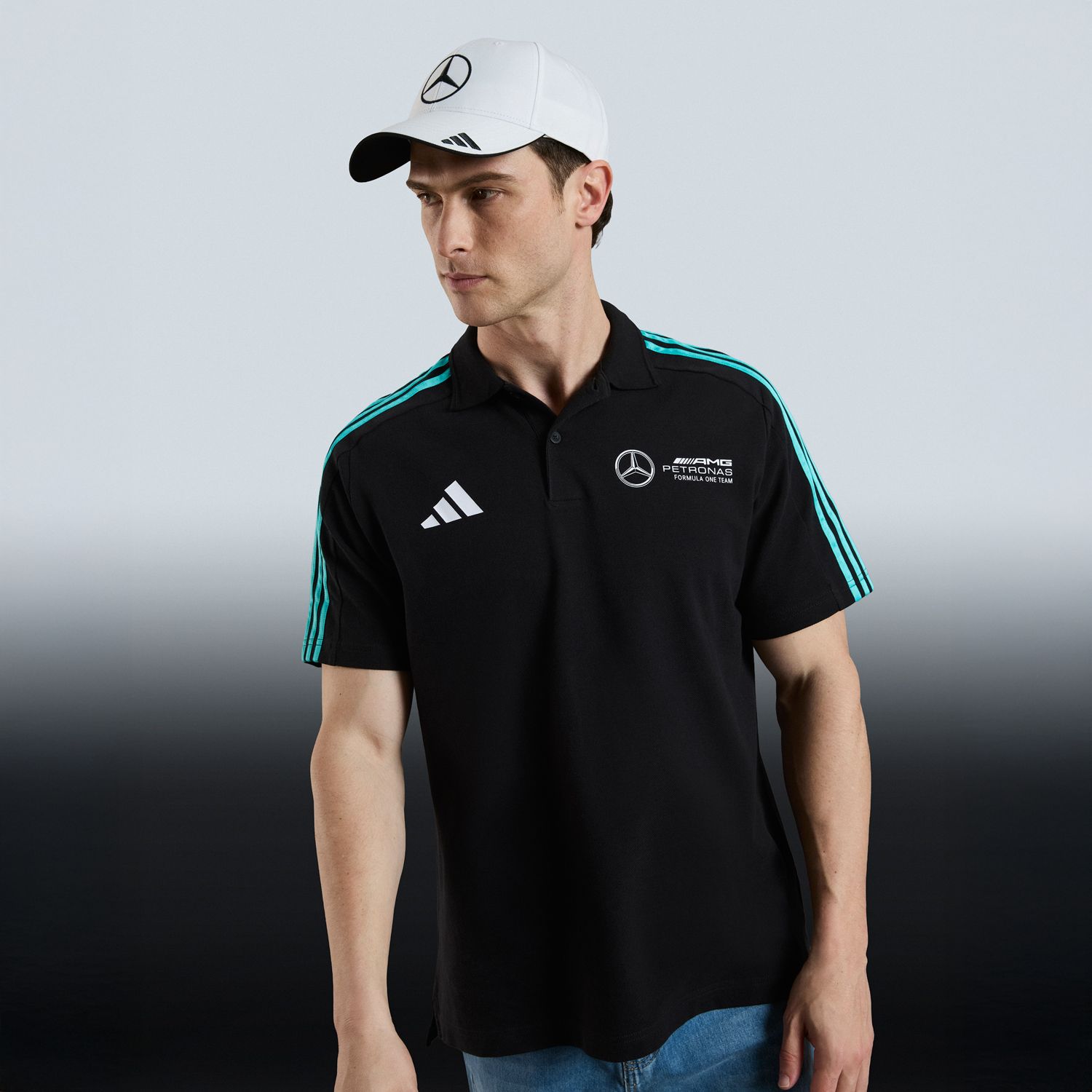 ADIDAS Polera Con Cuello Adn Mercedes Amg Petronas Fórmula 1