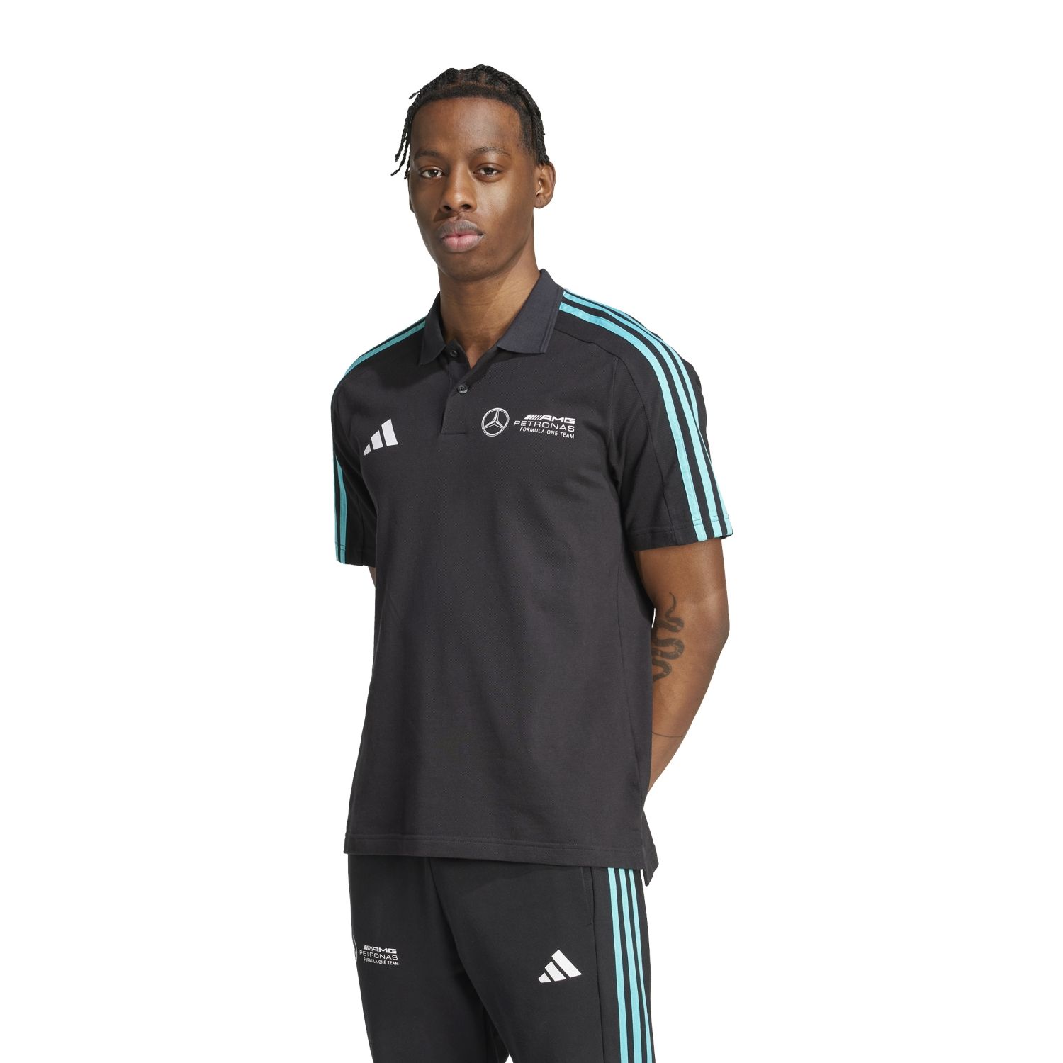 ADIDAS Polera Con Cuello Adn Mercedes Amg Petronas Fórmula 1