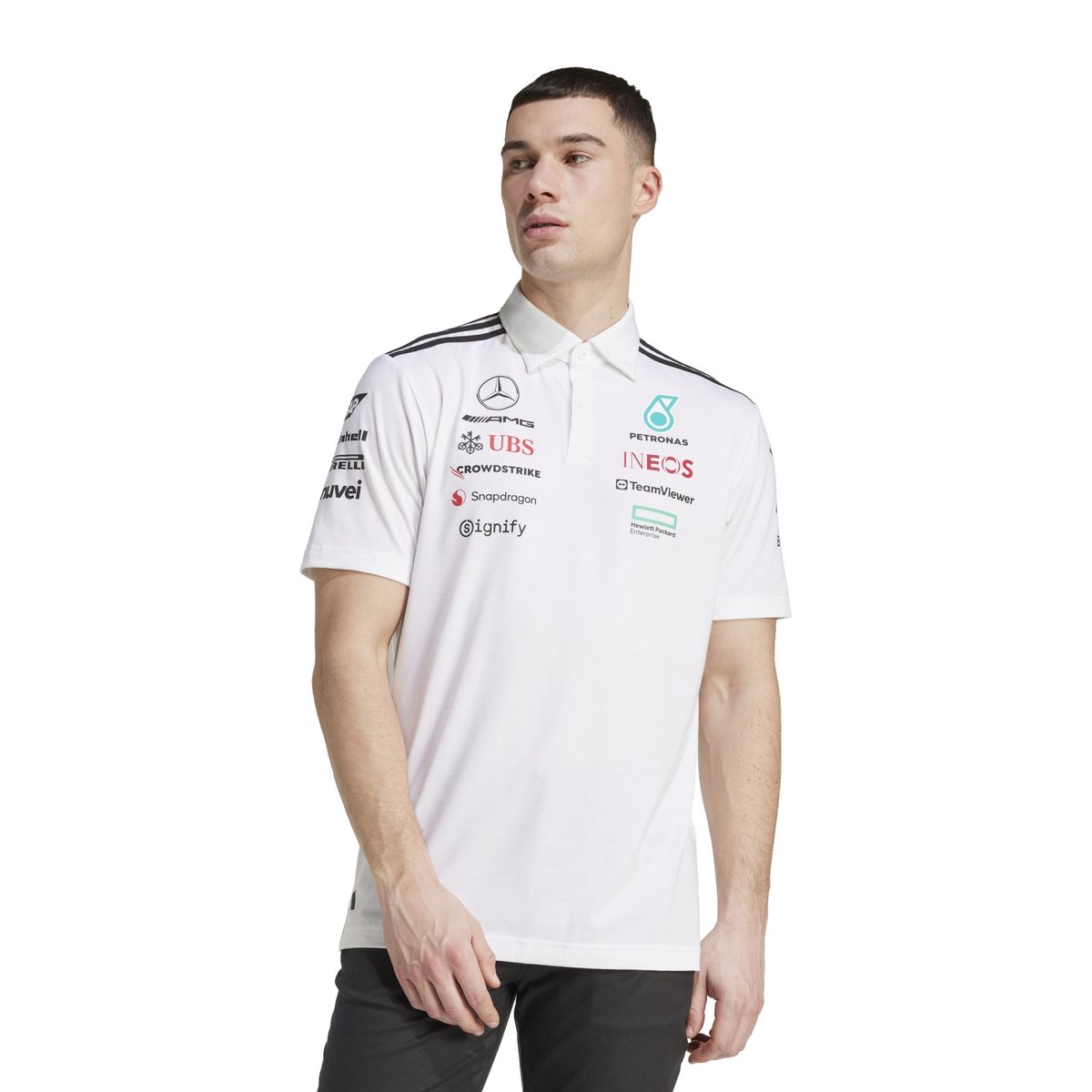 ADIDAS - Polera Con Cuello Mercedes Amg Petronas Fórmula 1 Adidas