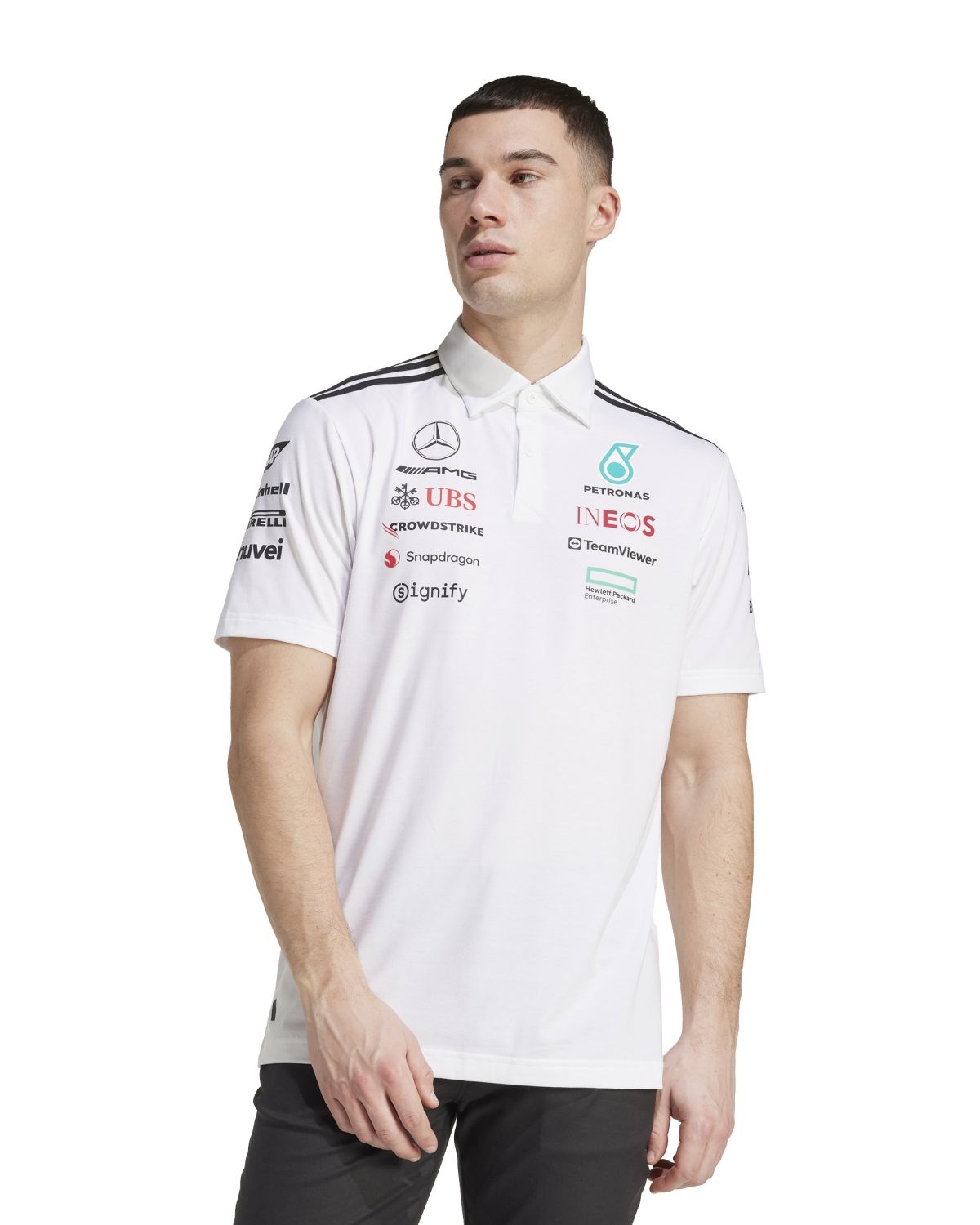 ADIDAS Polera Con Cuello Mercedes Amg Petronas Fórmula Adidas