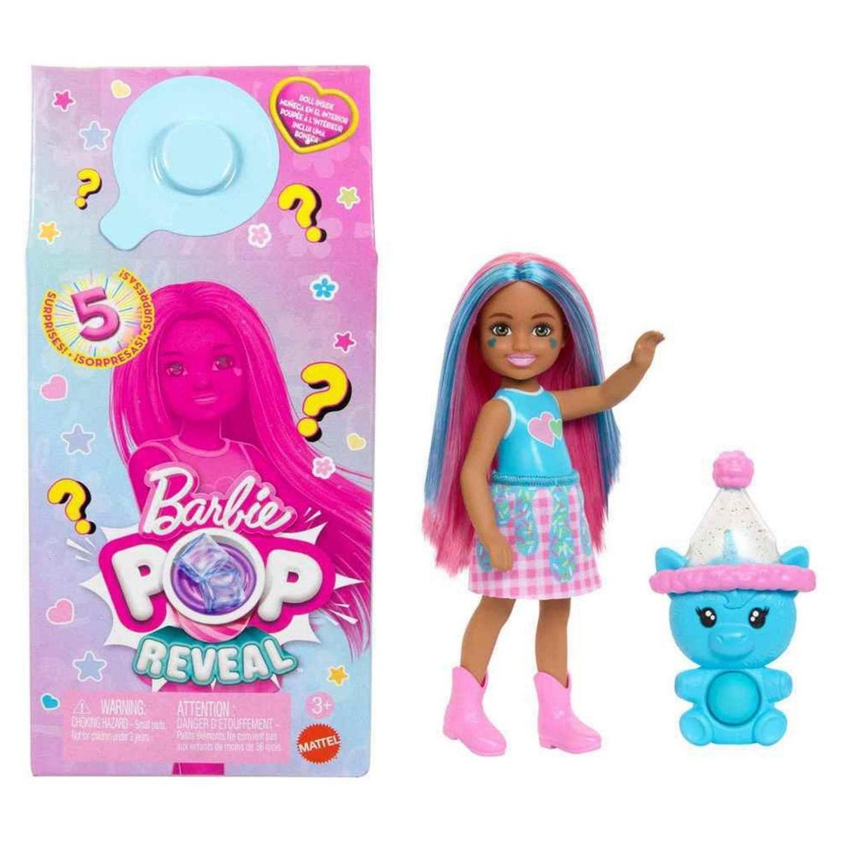 BARBIE - Pop Reveal Muñeca Batidos Chelsea (Contiene Producto Al Azar Del Surtido) Barbie