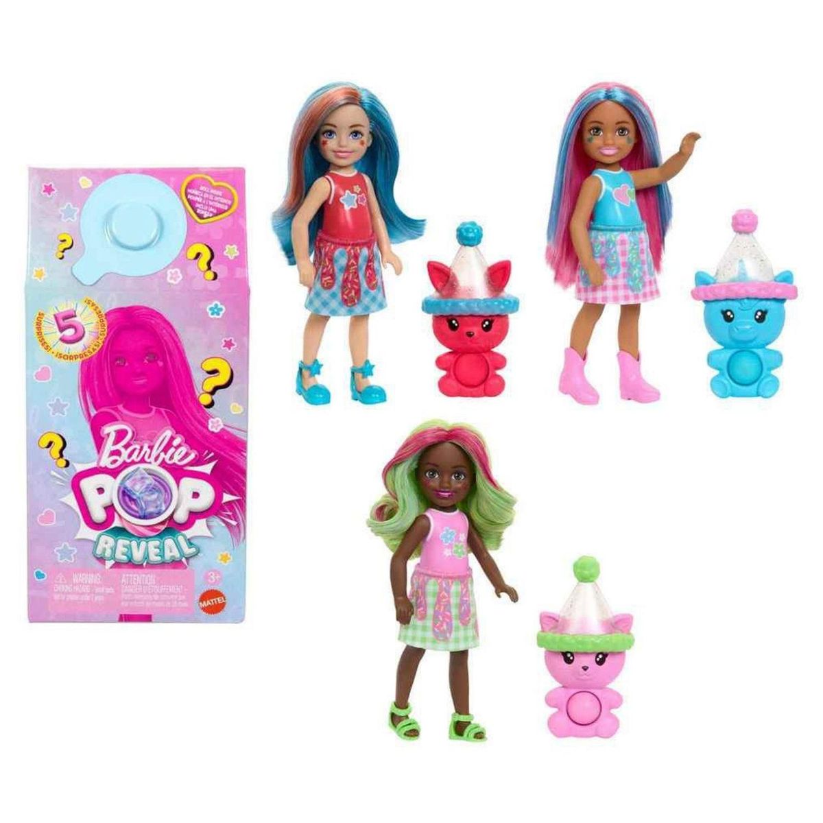 BARBIE - Pop Reveal Muñeca Batidos Chelsea (Contiene Producto Al Azar Del Surtido) Barbie