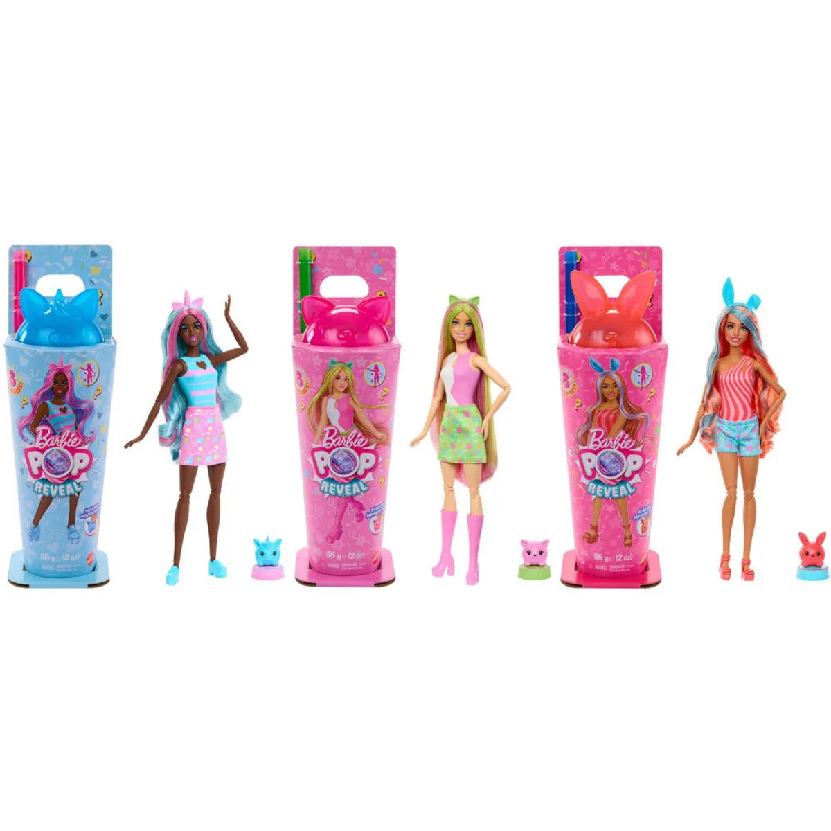 BARBIE - Pop Reveal Muñeca Serie De Animalitos (Contiene Producto Al Azar Del Surtido) Barbie