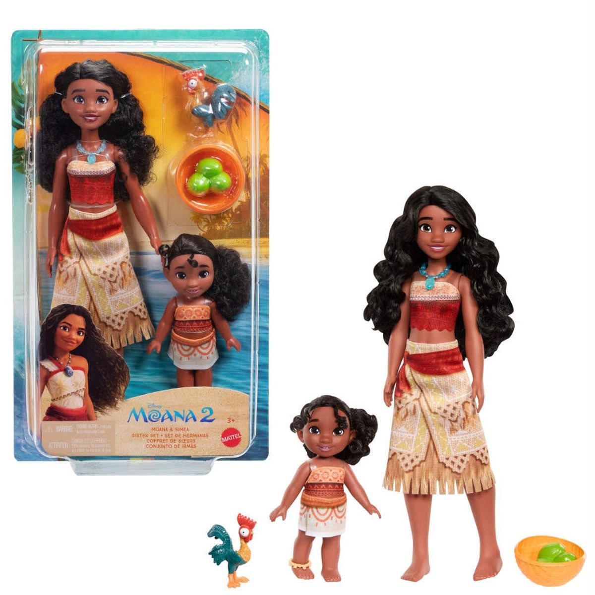 MOANA - Set Hermanas Muñecas Simea y Moana