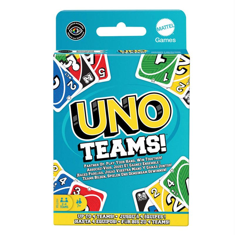 MATTEL - Uno Juego De Cartas Teams Mattel Games