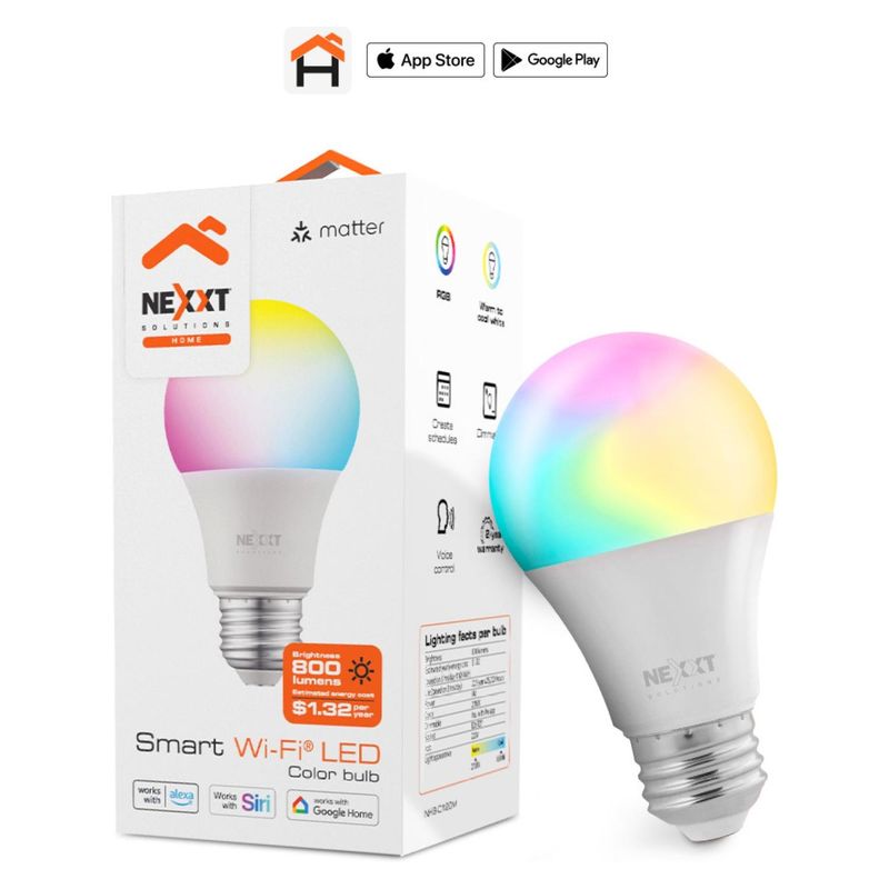 NEXXT SOLUTIONS - Ampolleta Inteligente  AMP RGB10 Nexxt