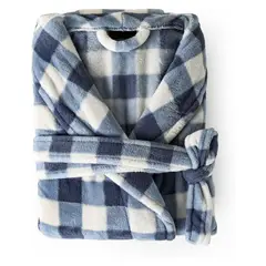 ELEMENTS & CO - Bata De Baño Azul Talla S/M Cannon-Elements And Co