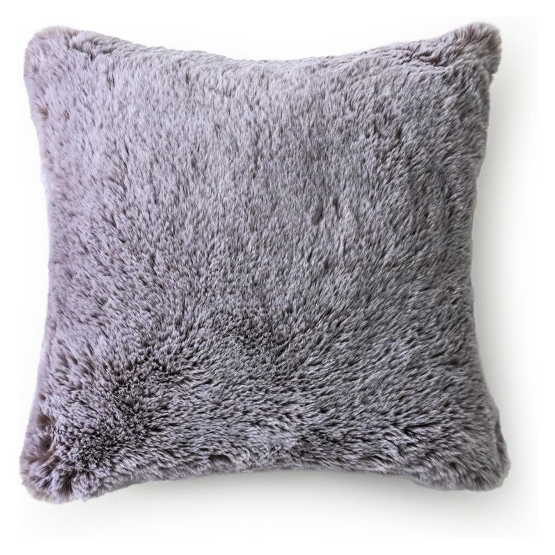 ROYAL SUPREME - Cojín Piel Fur Gris 48X48 Cm Cannon-Royal Supreme