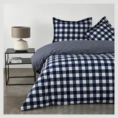 CANNON - Funda Plumón 200 Hilos Vichy Blue