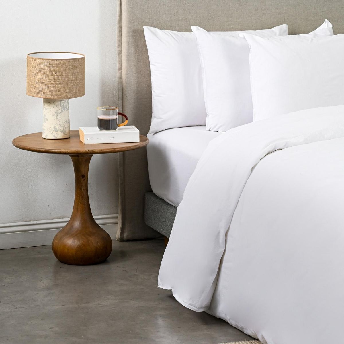 CANNON - Funda Plumón 180 Hilos Stonew Blanco Cannon