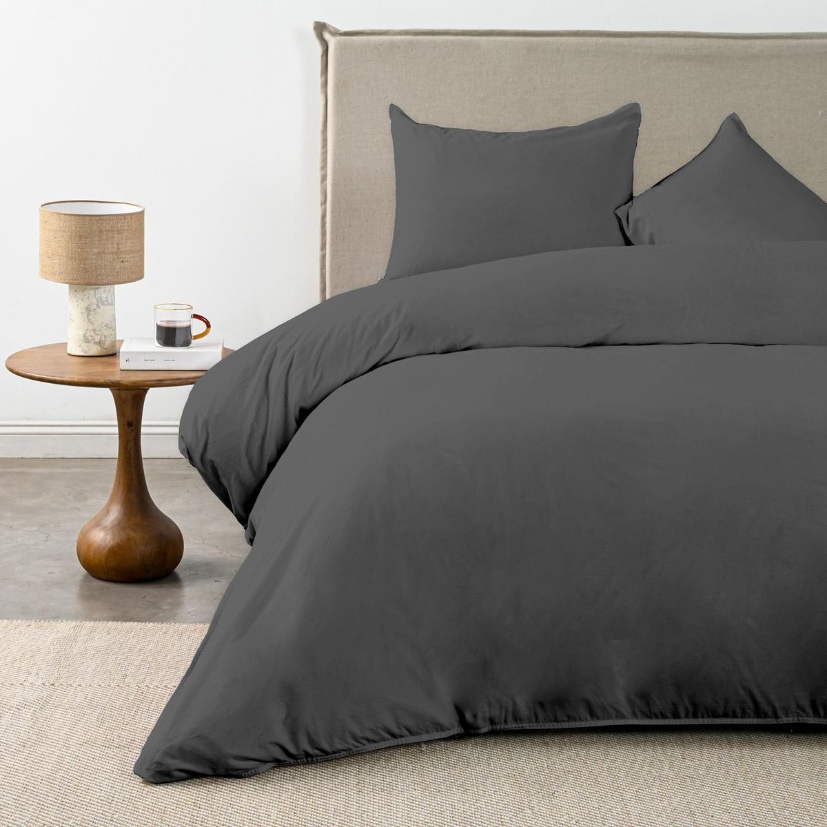 CANNON - Funda Plumón 180 Hilos Stonew Charcoal Cannon